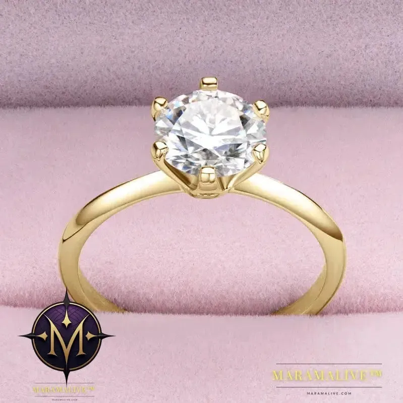 Elegant Moissanite Solitaire Engagement Rings Shop