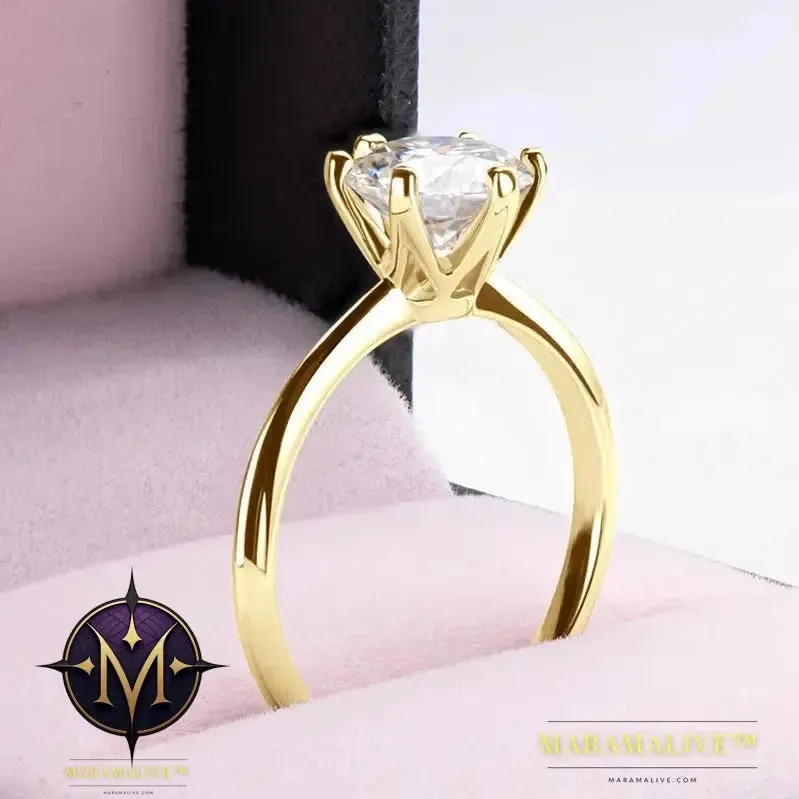 Elegant Moissanite Solitaire Engagement Rings Shop