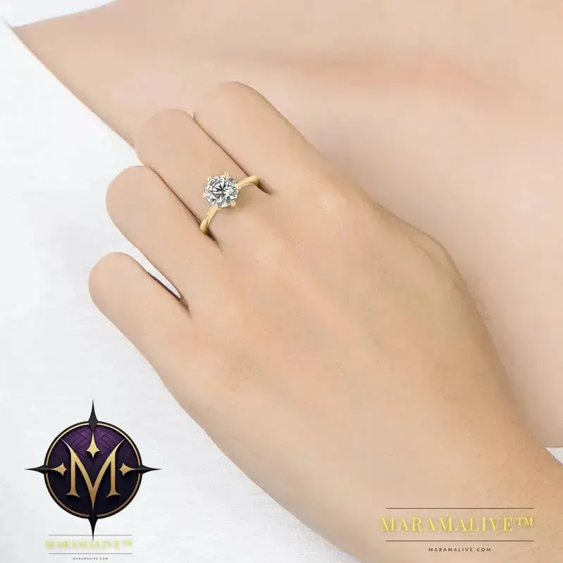 Elegant Moissanite Solitaire Engagement Rings Shop