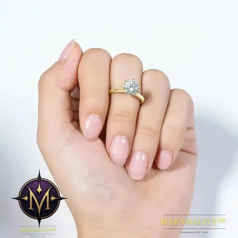 Elegant Moissanite Solitaire Engagement Rings Shop