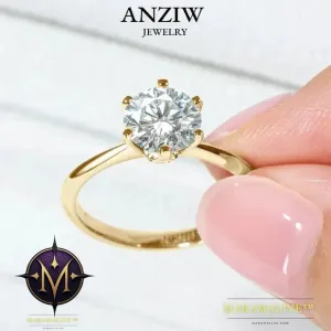 Elegant Moissanite Solitaire Engagement Rings Shop