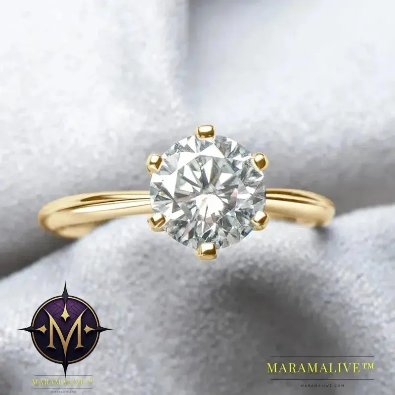 Elegant Moissanite Solitaire Engagement Rings Shop