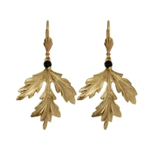 Ella Maple Leaf Earrings Gold