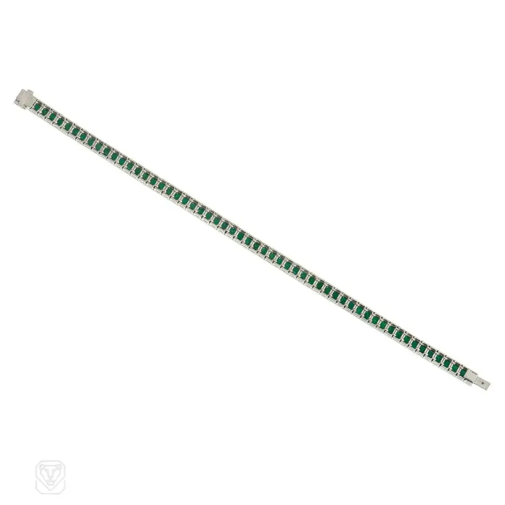 Emerald line bracelet
