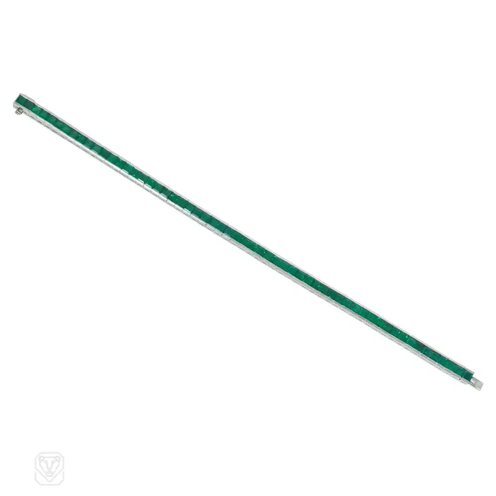 Emerald line bracelet
