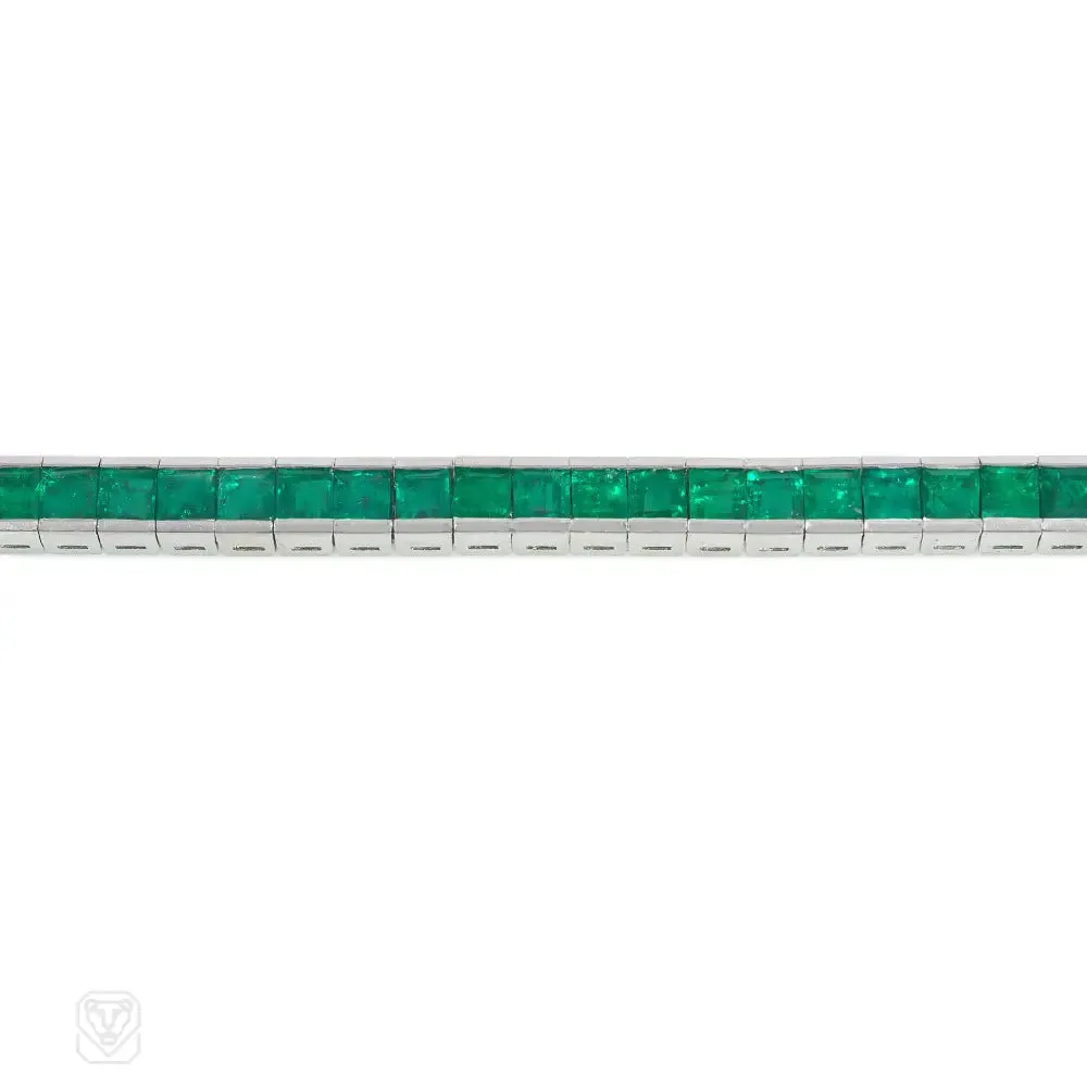 Emerald line bracelet