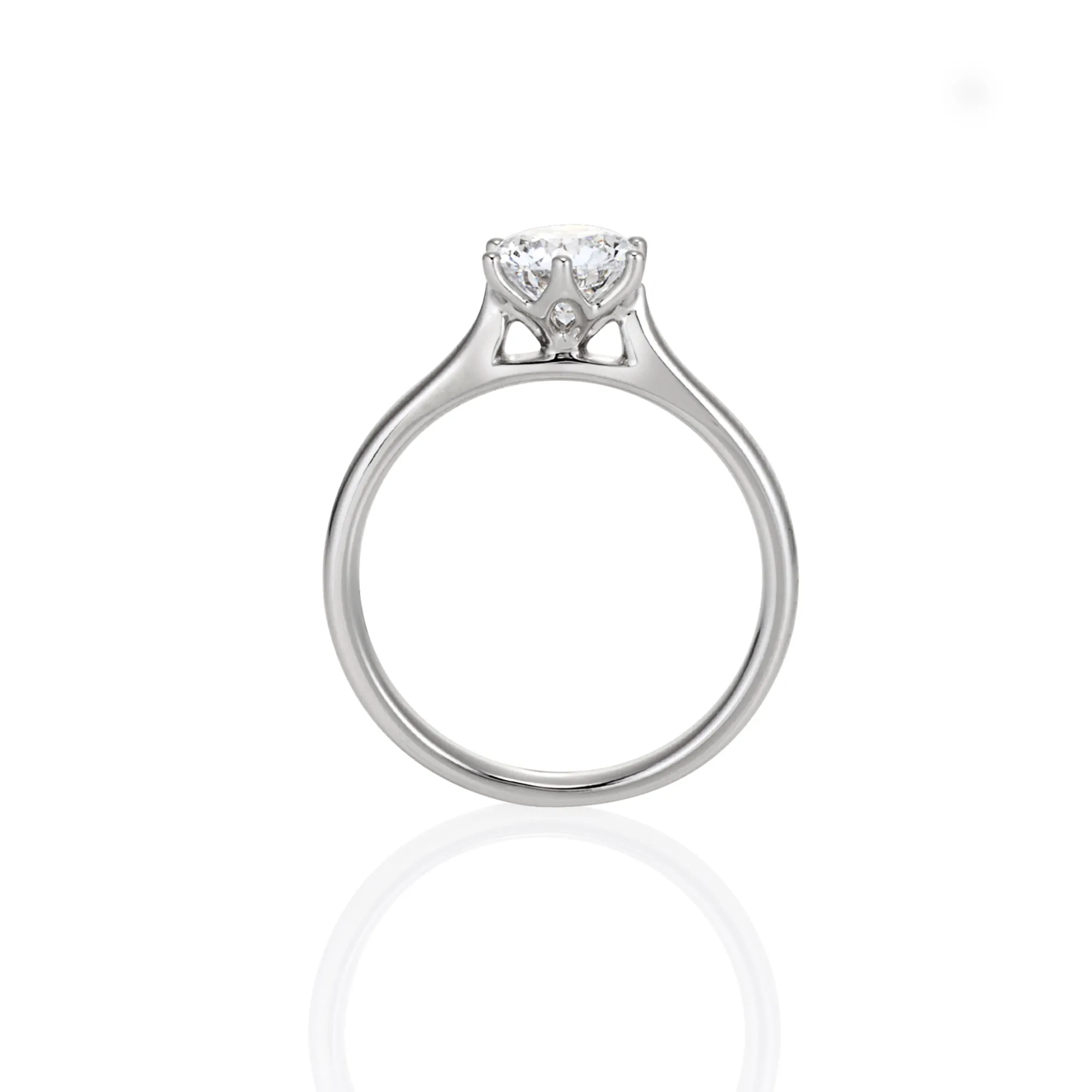 Emma - 18ct White Gold Lab Grown Diamond Engagement Ring 1.03ct Round Brilliant Solitaire