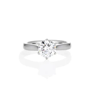 Emma - 18ct White Gold Lab Grown Diamond Engagement Ring 1.03ct Round Brilliant Solitaire