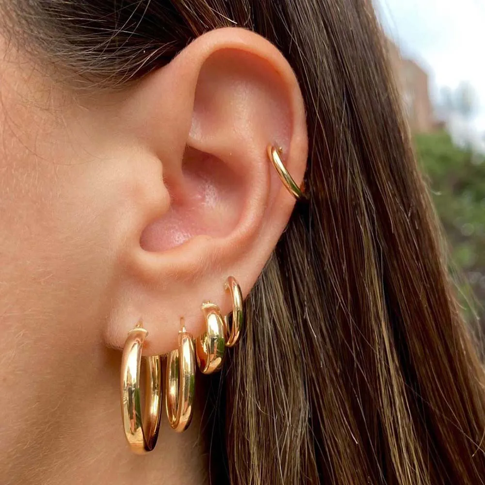 Endless Hoop Earring 14K