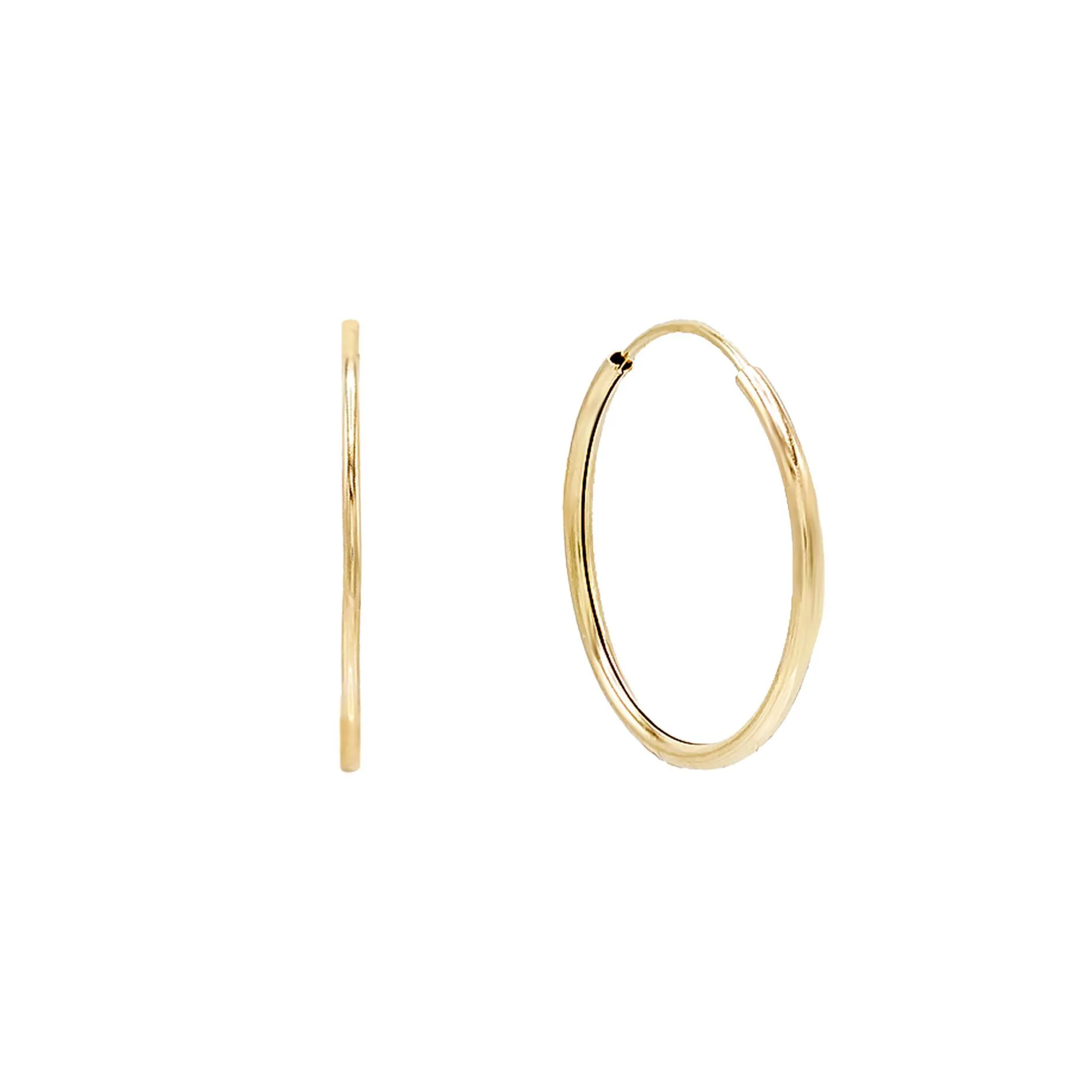 Endless Hoop Earring 14K