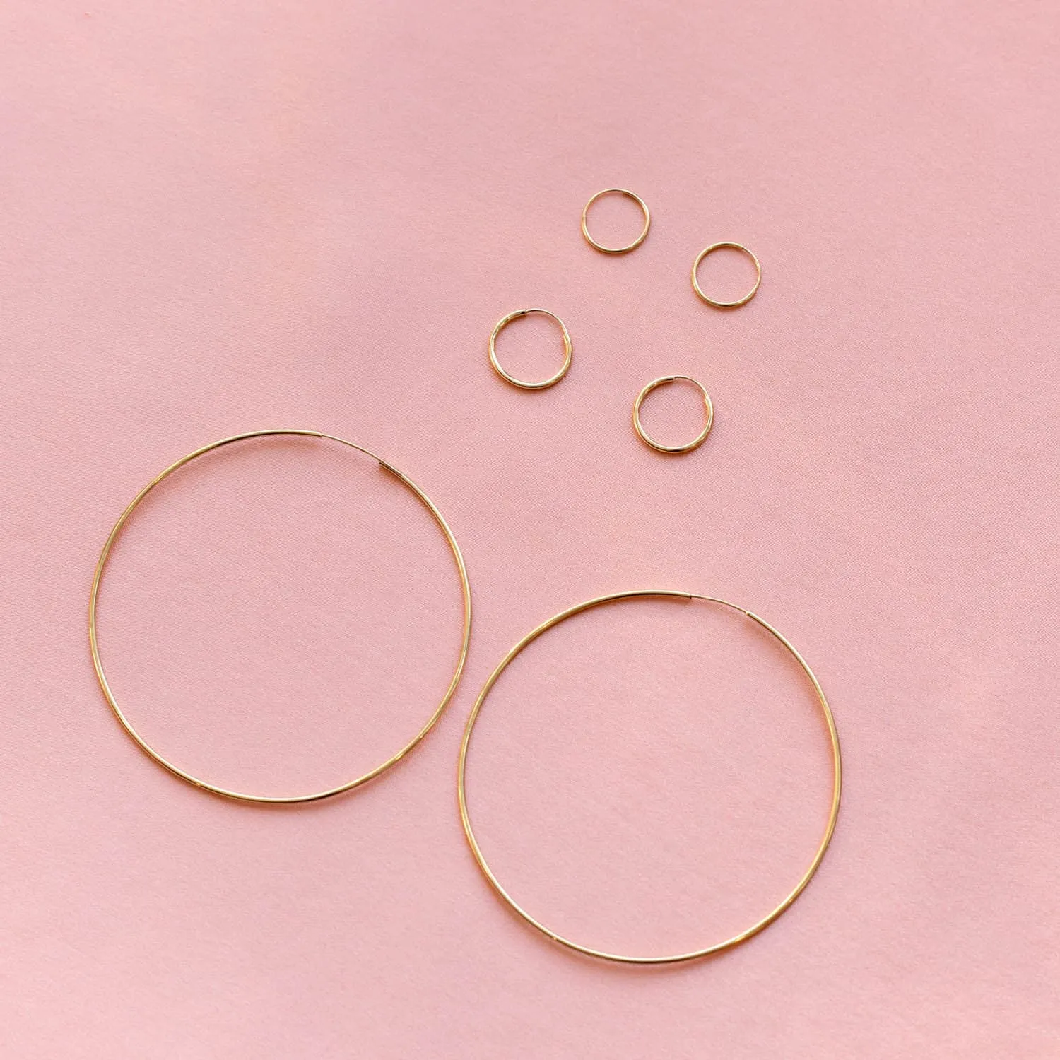 Endless Hoop Earring 14K