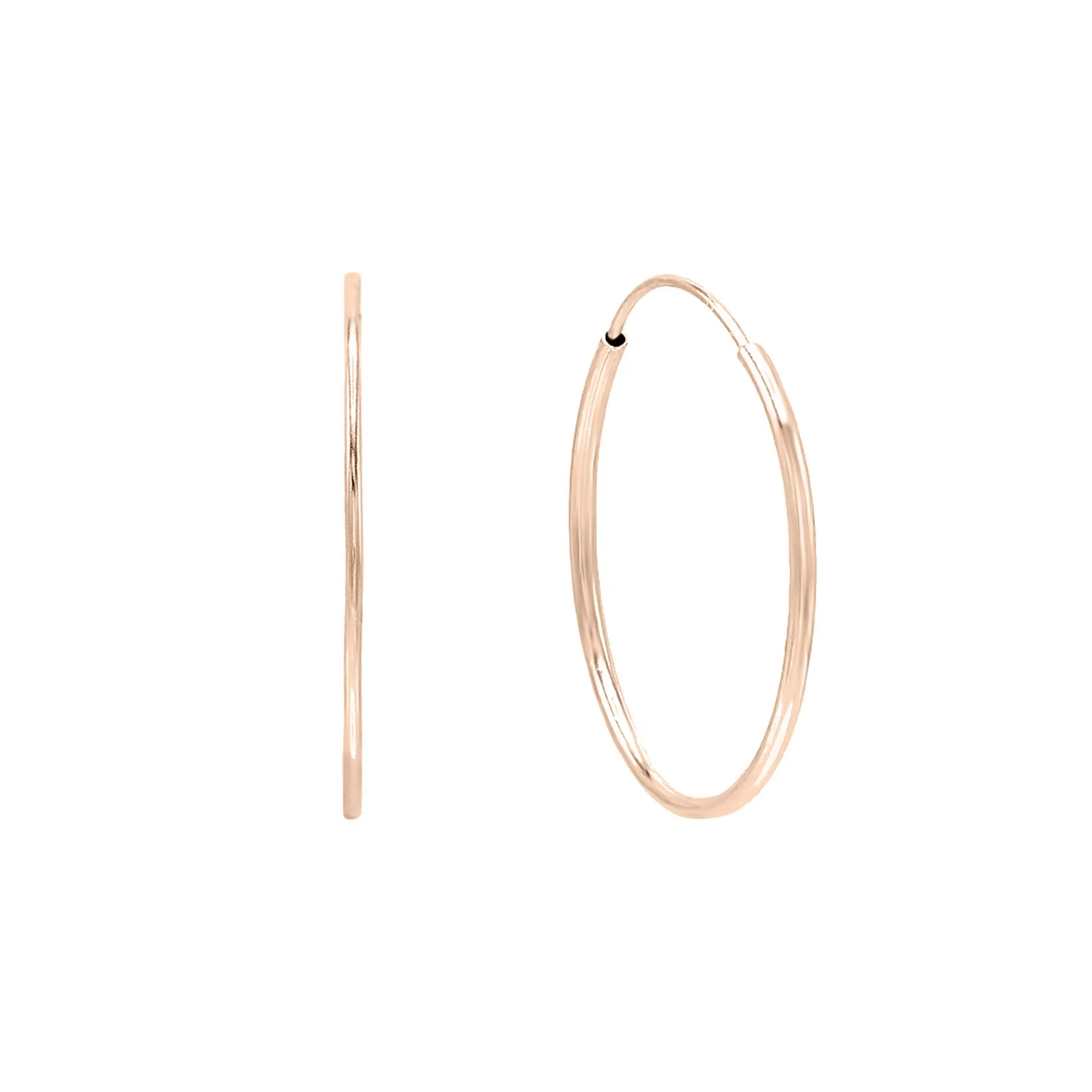 Endless Hoop Earring 14K