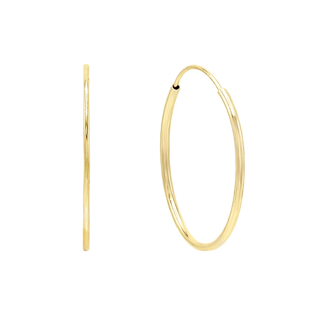 Endless Hoop Earring 14K