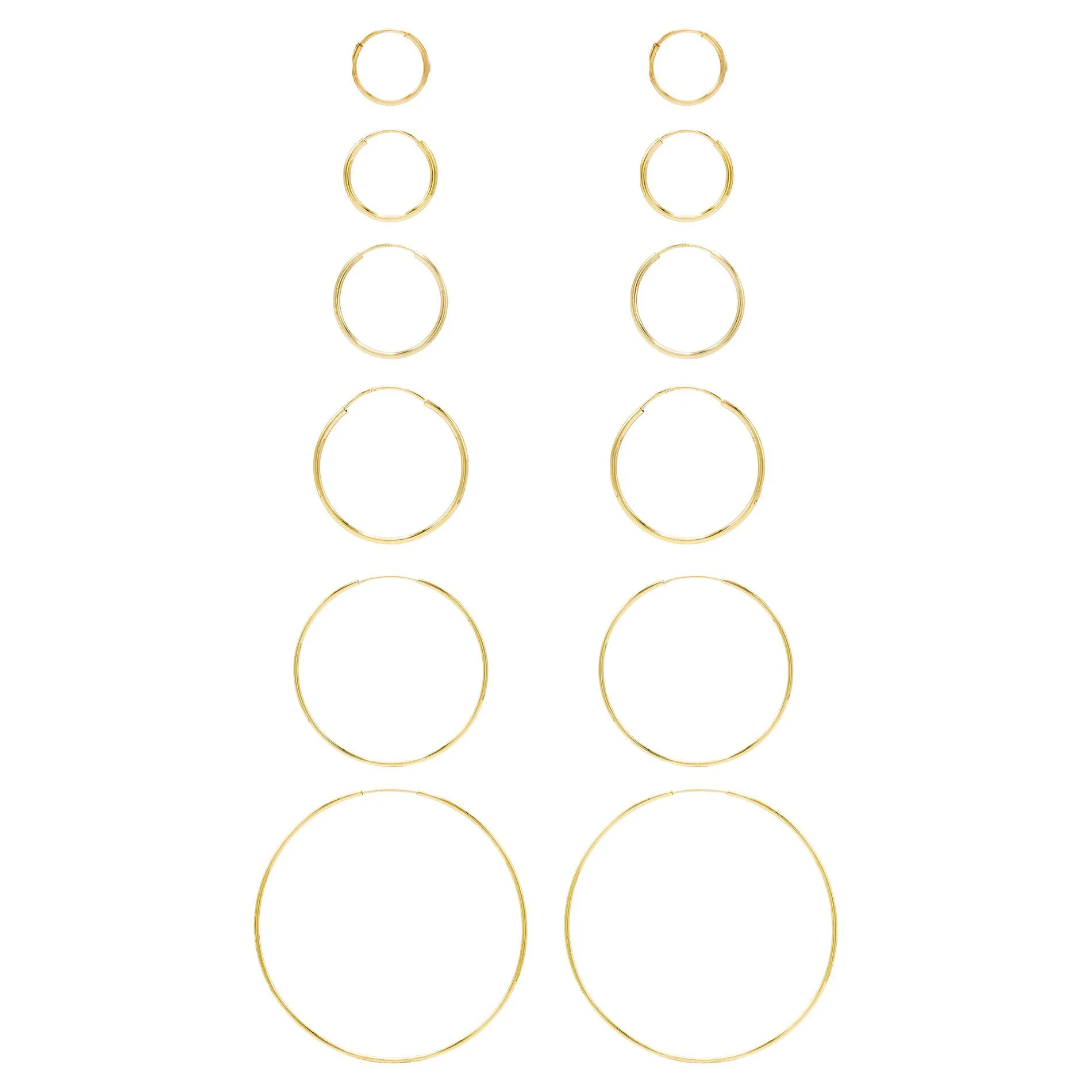 Endless Hoop Earring 14K