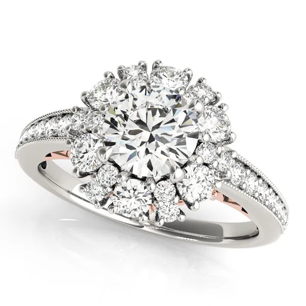 Engagement Rings Halo Round - TN50879-E