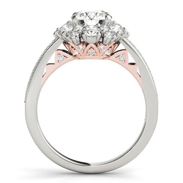 Engagement Rings Halo Round - TN50879-E