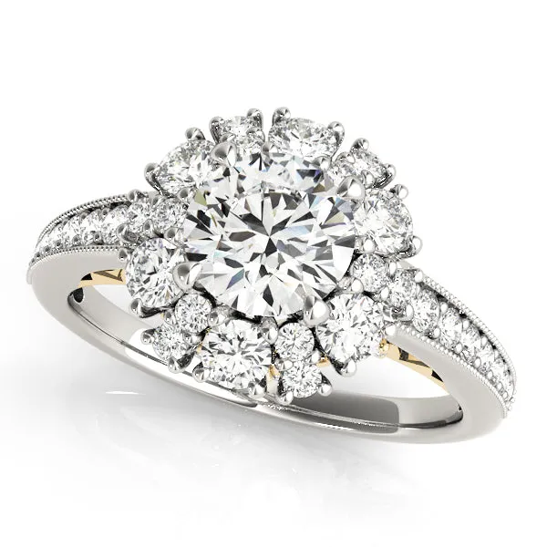 Engagement Rings Halo Round - TN50879-E