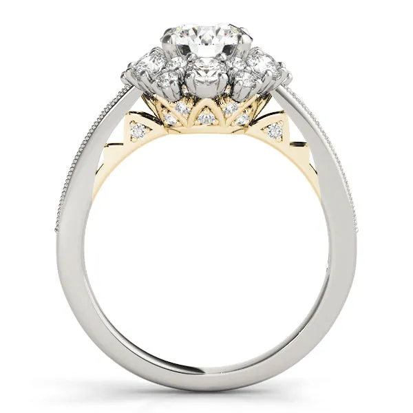 Engagement Rings Halo Round - TN50879-E