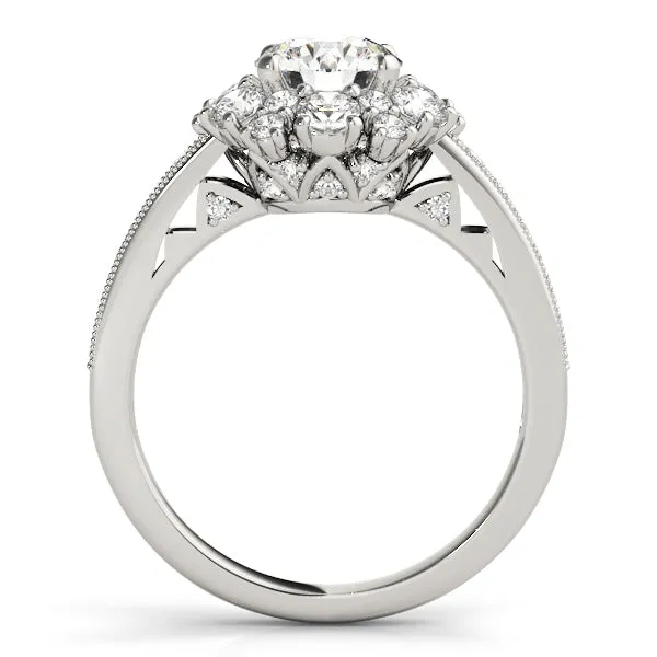 Engagement Rings Halo Round - TN50879-E