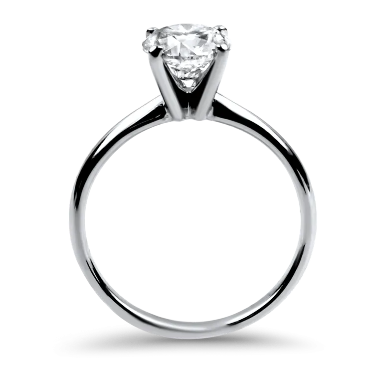 Estate 14k White Gold 1.50cts Diamond Solitaire Engagement Ring
