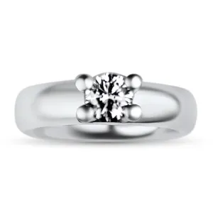 Estate Platinum The Post Collection Solitaire Diamond Ring