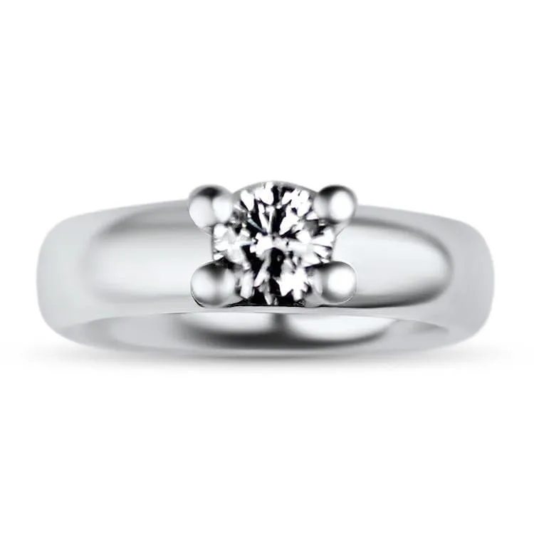 Estate Platinum The Post Collection Solitaire Diamond Ring