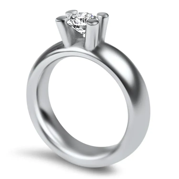 Estate Platinum The Post Collection Solitaire Diamond Ring