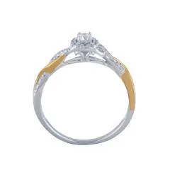 EternalDia 1/4 Carat T.W. Diamond 10k white gold Promise Ring