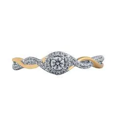 EternalDia 1/4 Carat T.W. Diamond 10k white gold Promise Ring