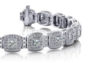 Fanciful Diamond Bracelet with 6.39 ct.(finished) 1.1mm, 3.4mm