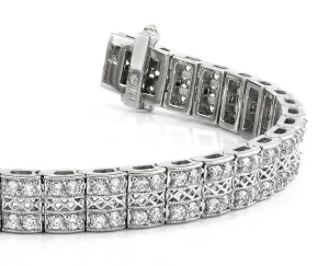 Filigree Diamond Bracelet with 4.06 ct.(finished) 1.9mm