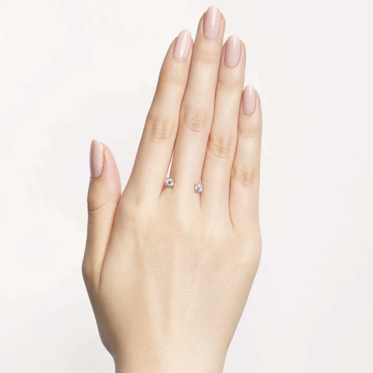Floating Cuffs (round-shaped diamonds)
