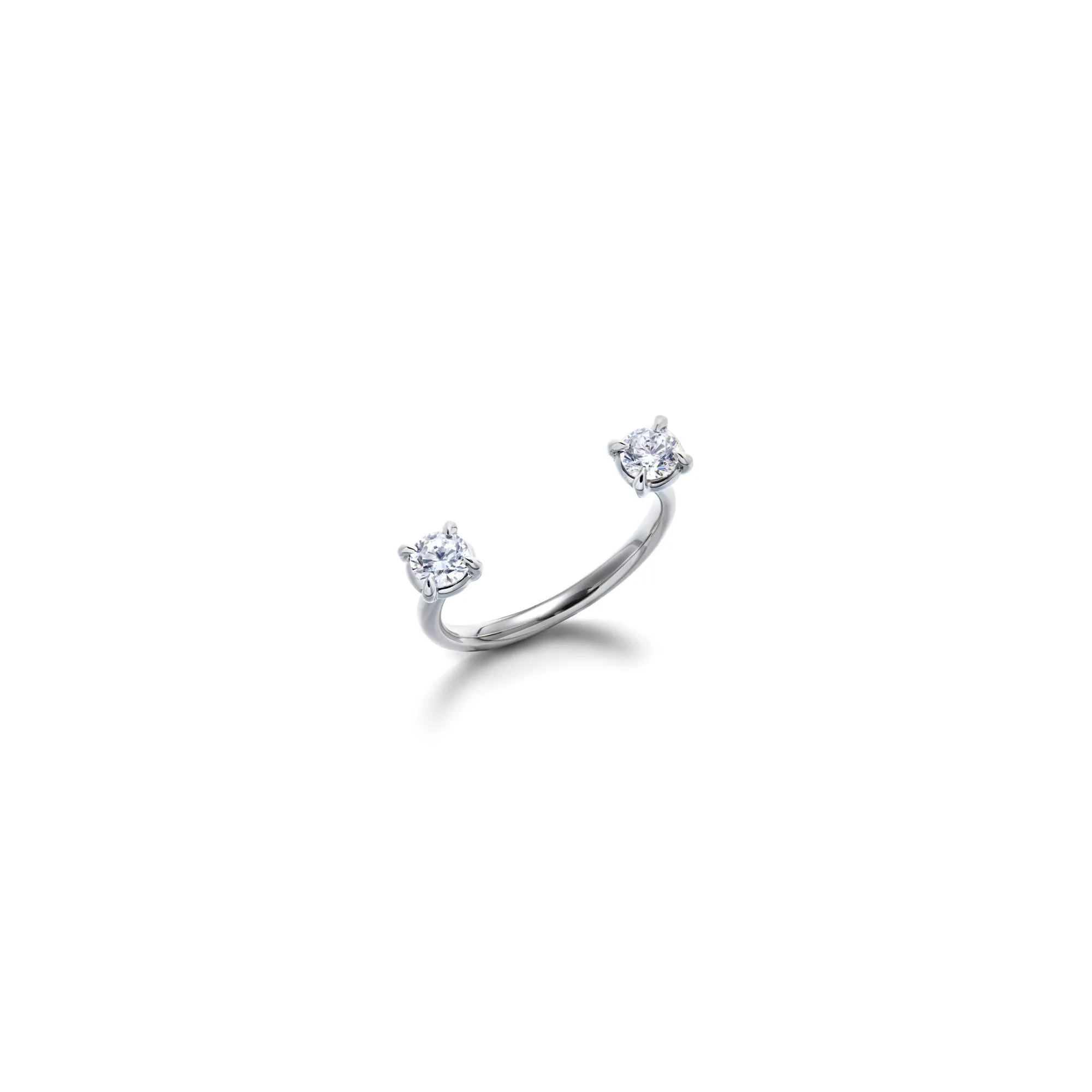 Floating Cuffs (round-shaped diamonds)