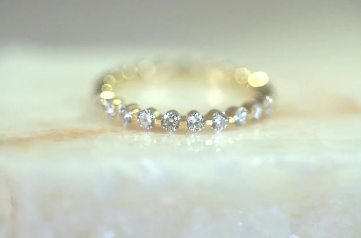 Floating Diamond Eternity Band