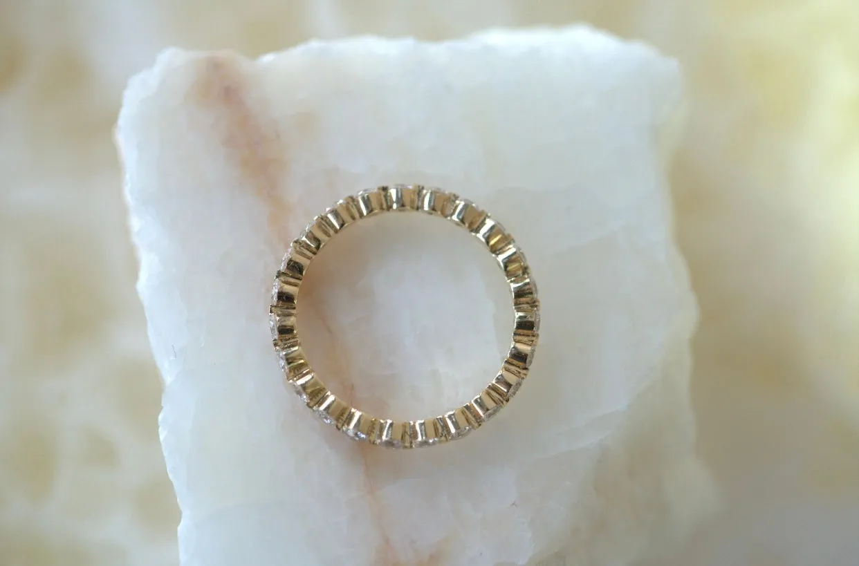 Floating Diamond Eternity Band