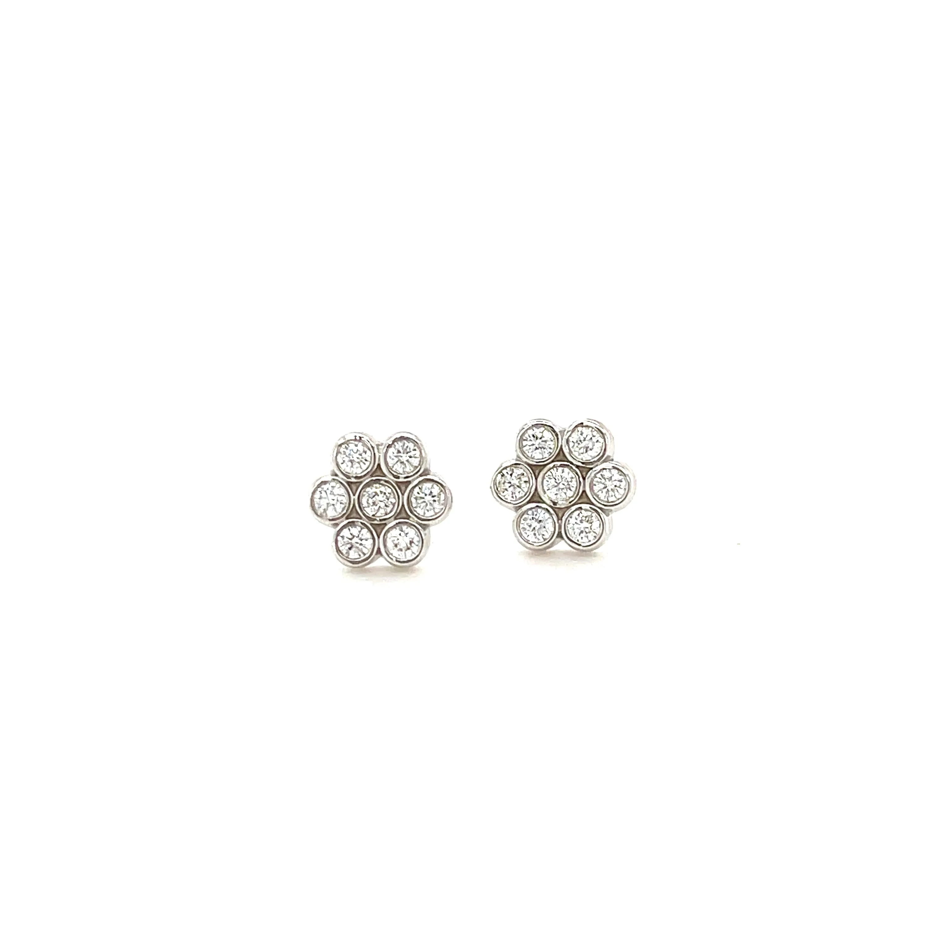 Flower Cluster Diamond Studs