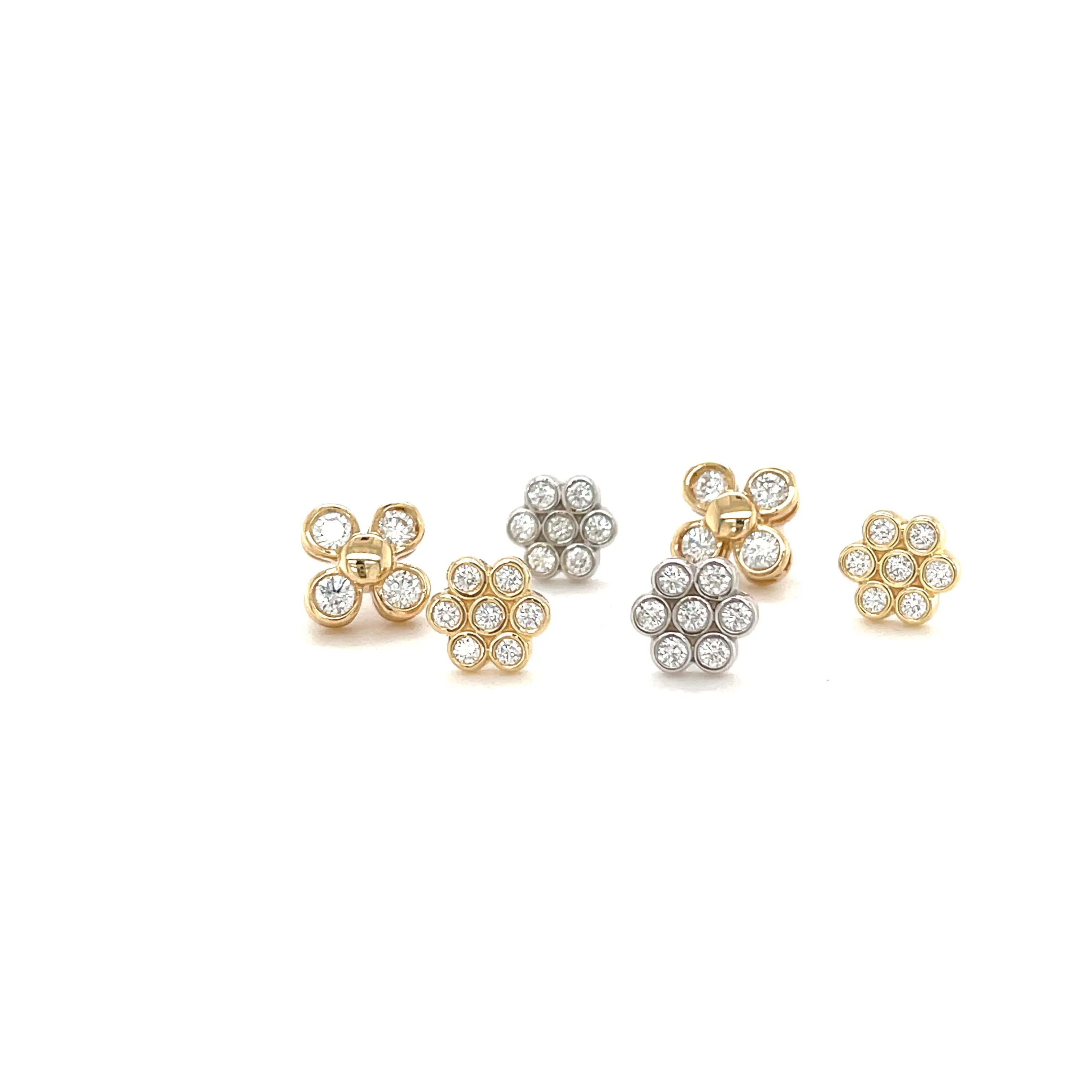 Flower Cluster Diamond Studs