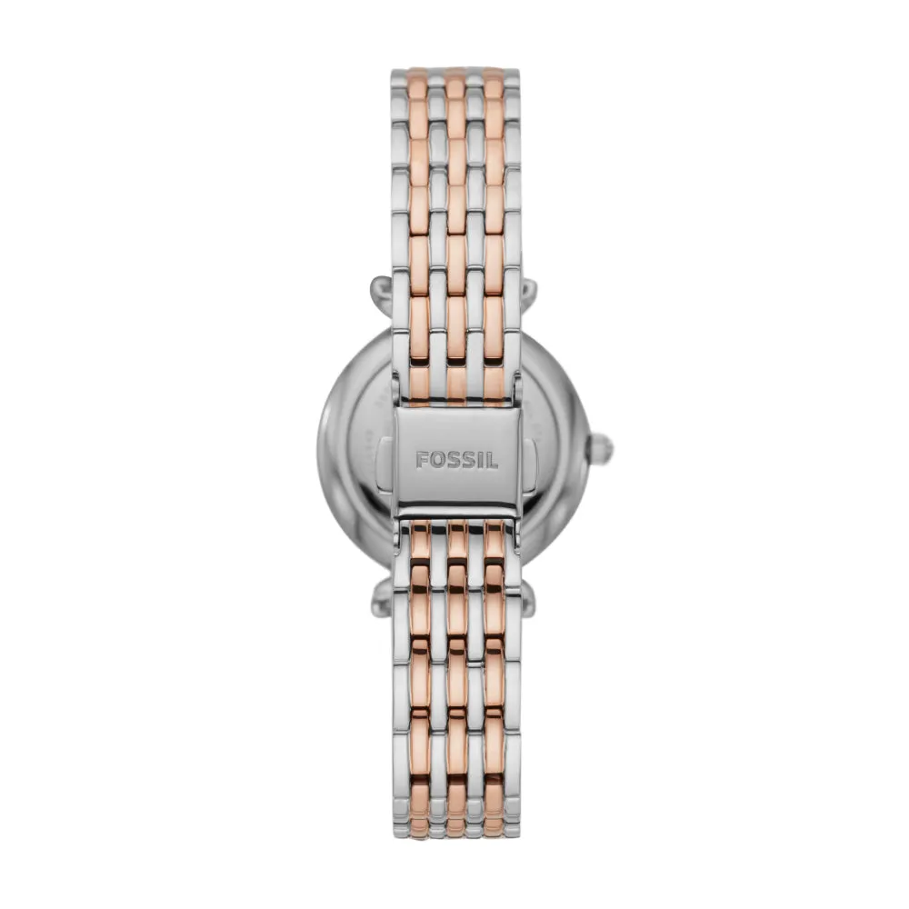 Fossil Carlie Ladies Mini Gold-Tone Stainless Steel Quartz Watch