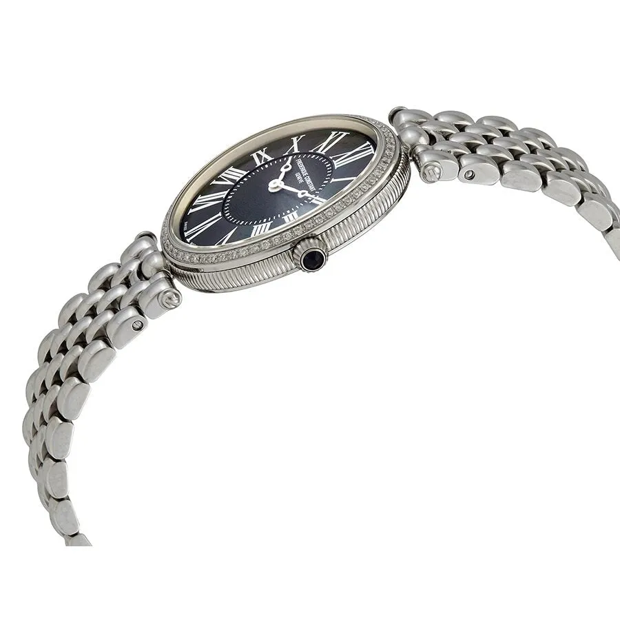 Frederique Constant Art Deco Quartz Diamond Black Dial Ladies Watch FC-200MPB2VD6B