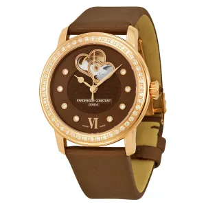 Frederique Constant Automatic Double Heart Beat Diamond Ladies Watch 310CDHB2PD4 FC-310CDHB2PD4