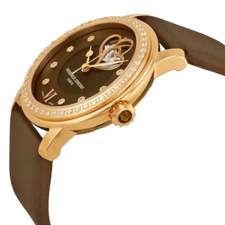 Frederique Constant Automatic Double Heart Beat Diamond Ladies Watch 310CDHB2PD4 FC-310CDHB2PD4