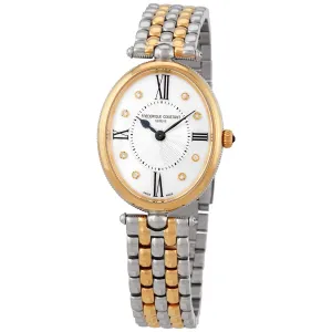Frederique Constant Classics Art Deco Quartz Diamond White Dial Ladies Watch FC-200MPWD3V3B