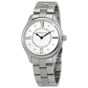 Frederique Constant Classics Quartz Diamond White Dial Watch FC-220MSD3B6B