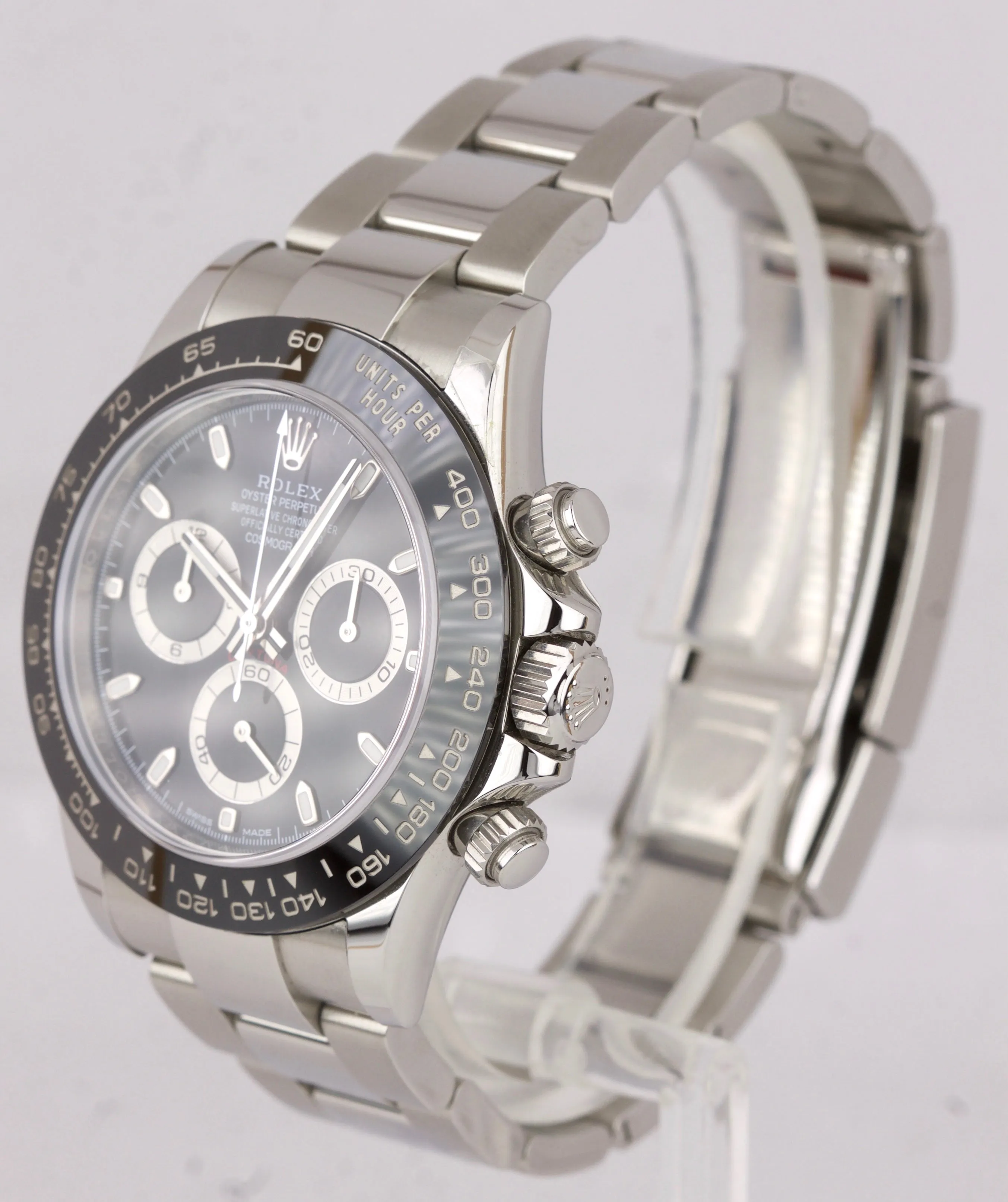FULL SET Rolex Daytona Cosmograph 116500 LN Black Stainless Chronograph Watch