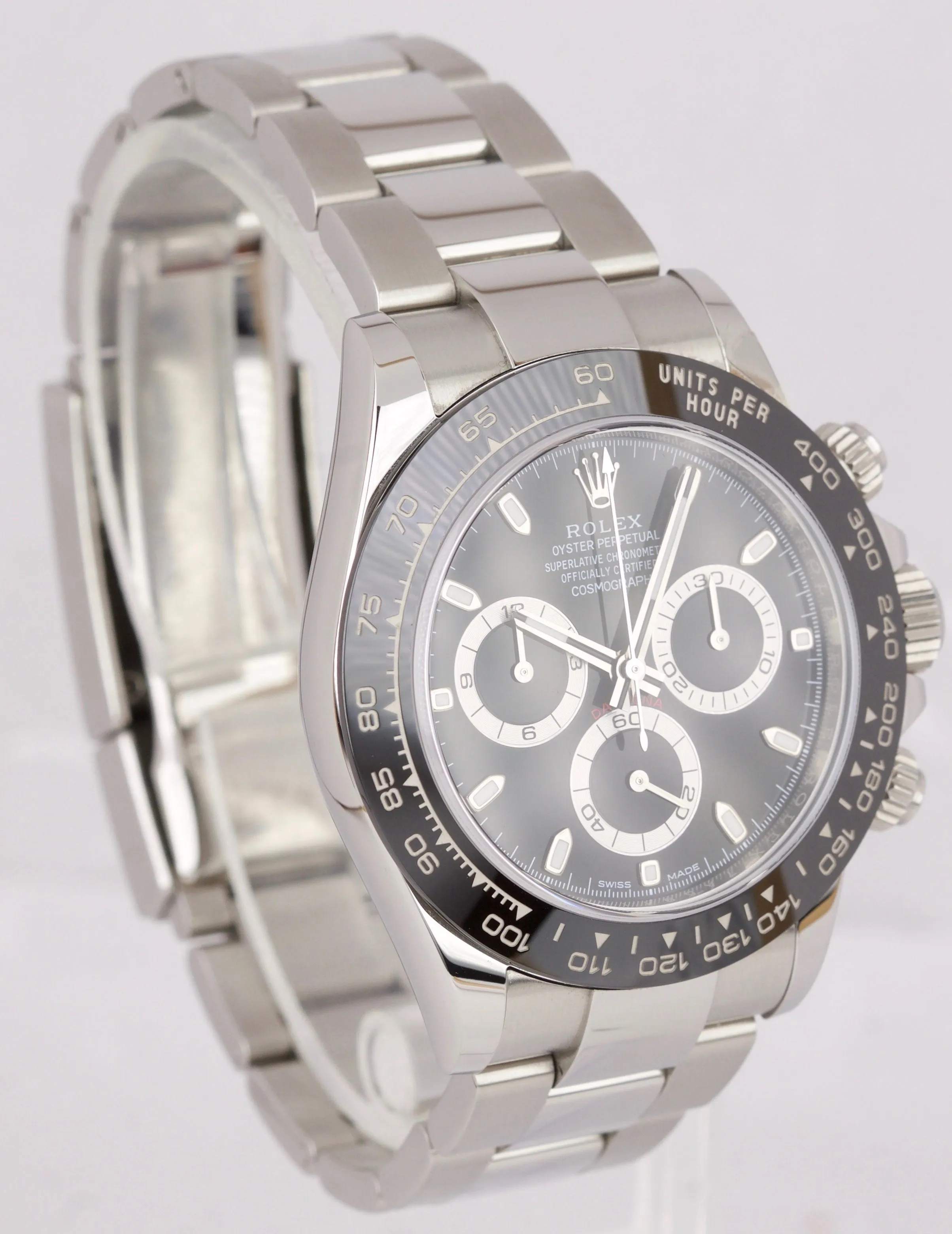 FULL SET Rolex Daytona Cosmograph 116500 LN Black Stainless Chronograph Watch