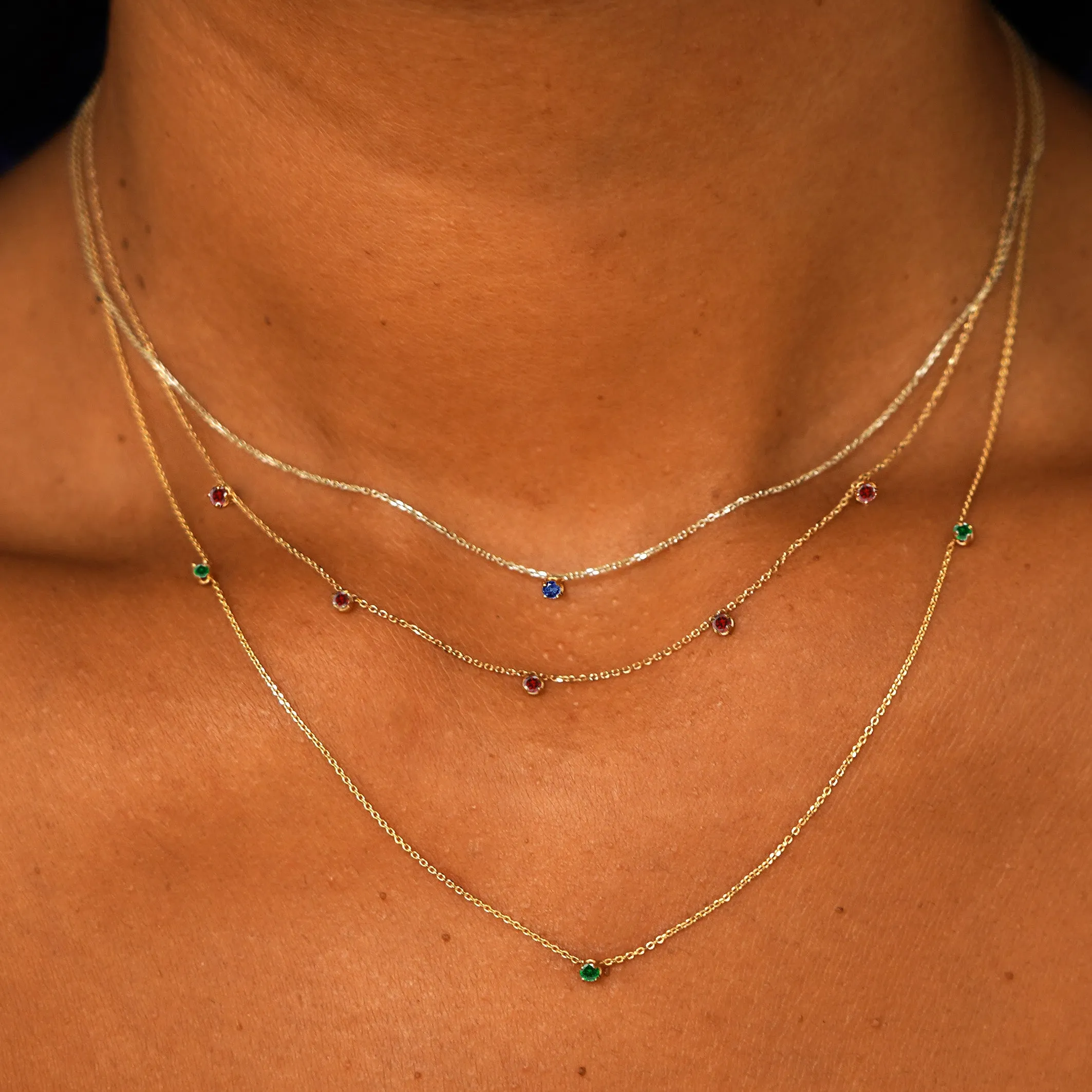 Gemstone Cable Necklace