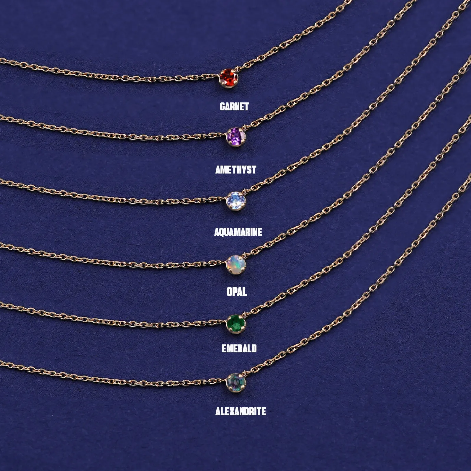 Gemstone Cable Necklace