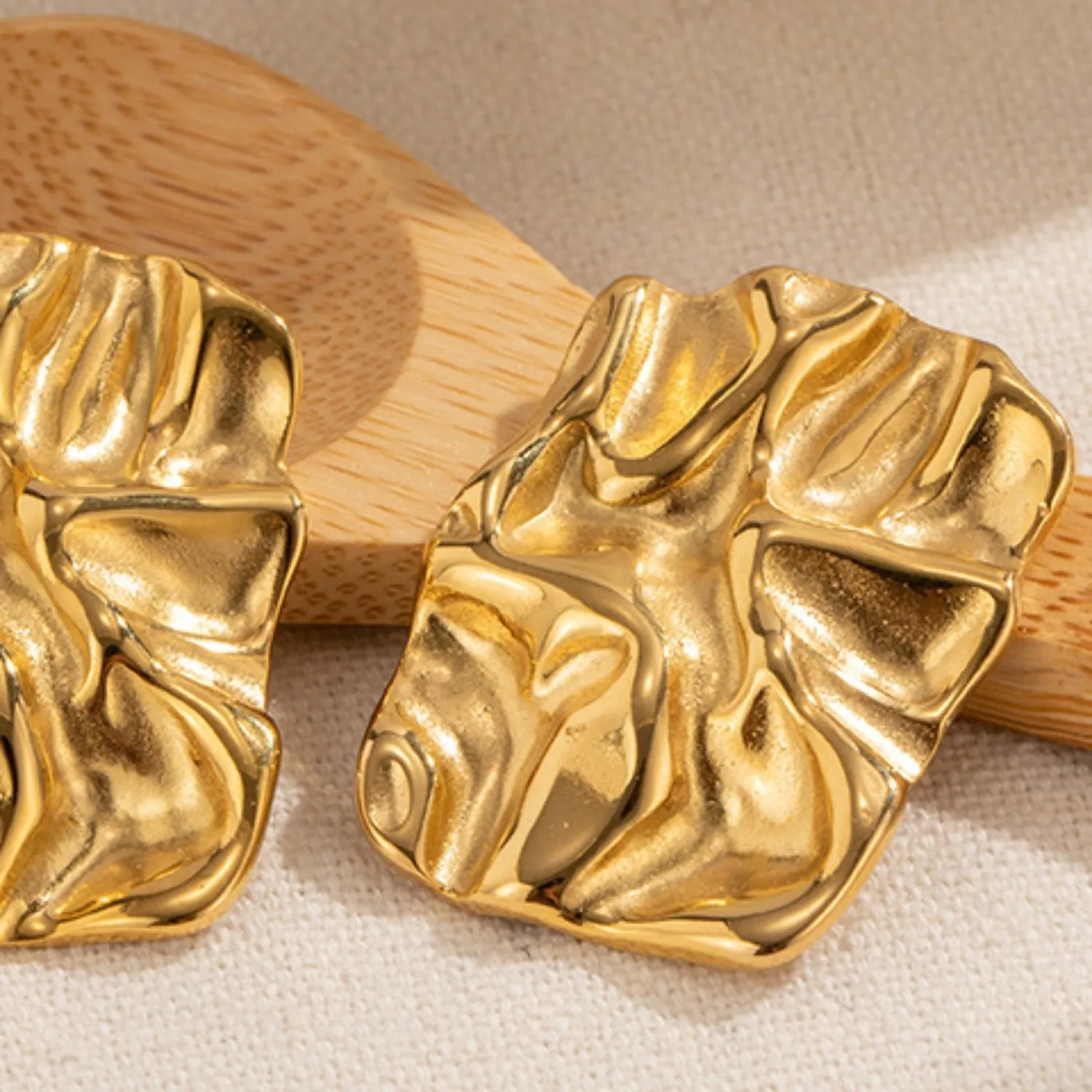 Geometric 18K Gold-Plated Earrings