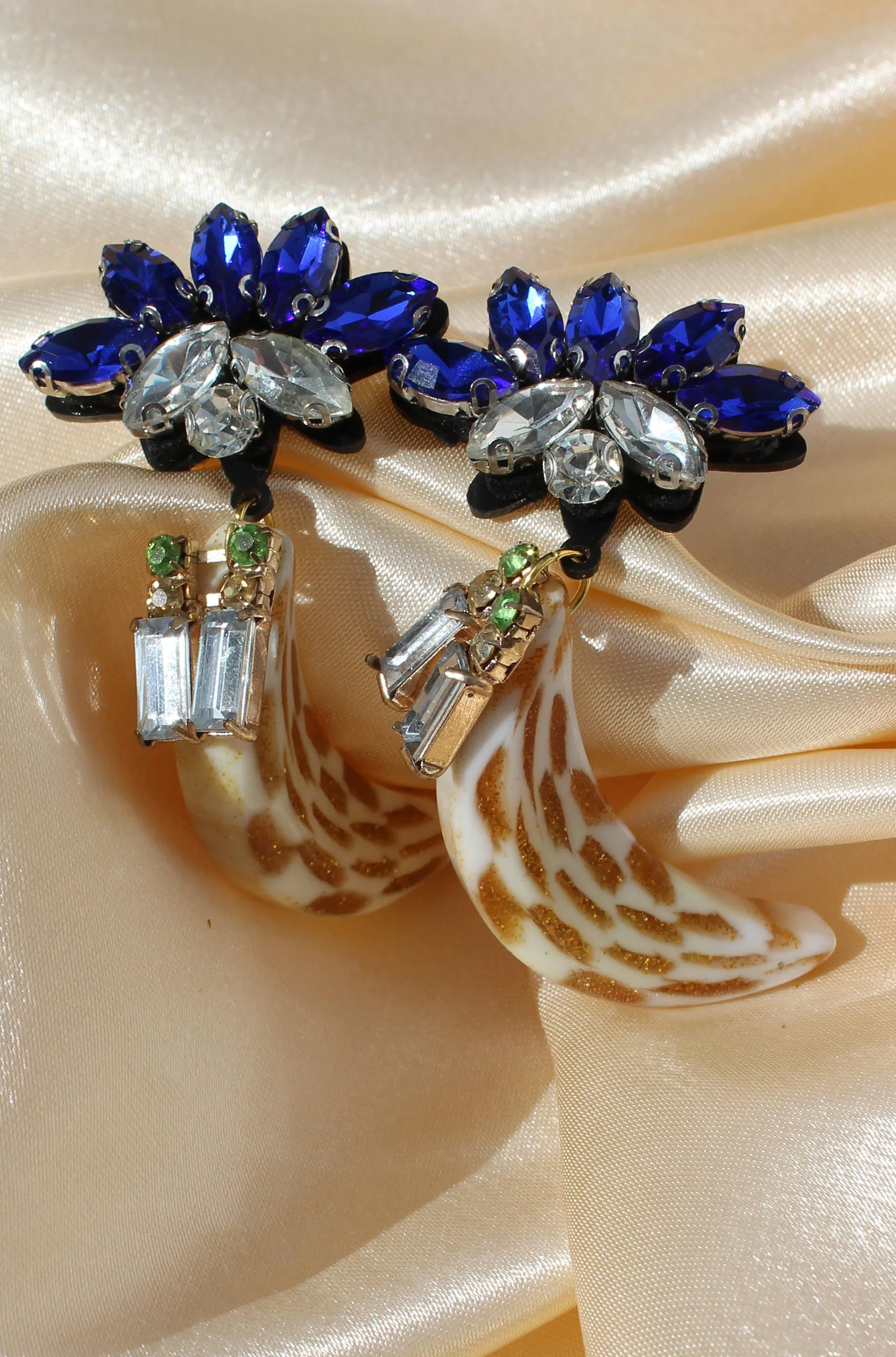 Gilded Sapphire Earrings