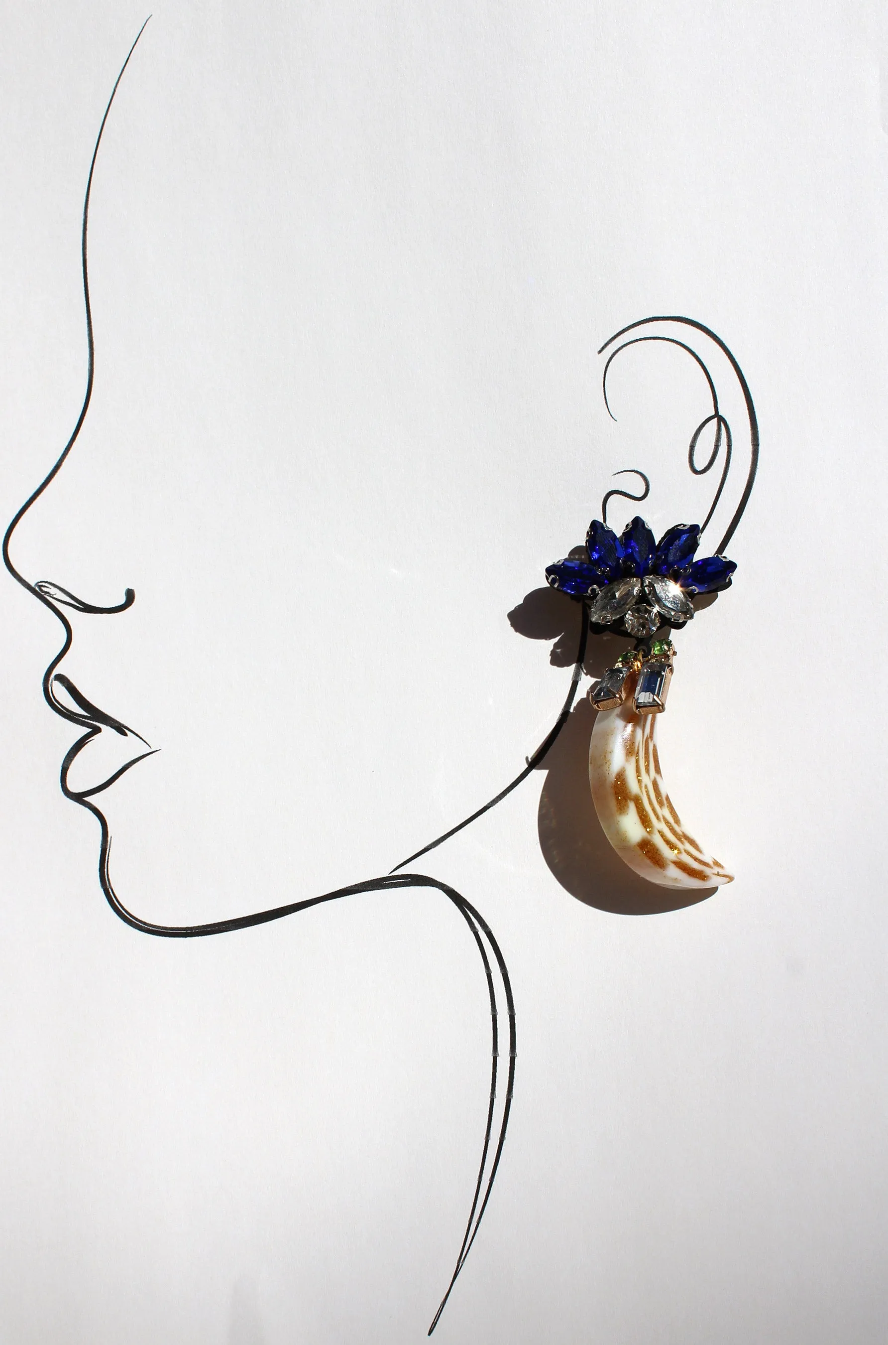 Gilded Sapphire Earrings